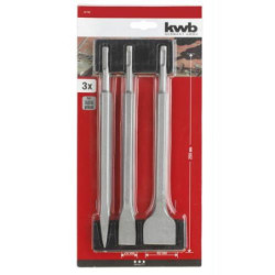 SET CINCELES SDS 3 PIEZAS KWB 49247190
