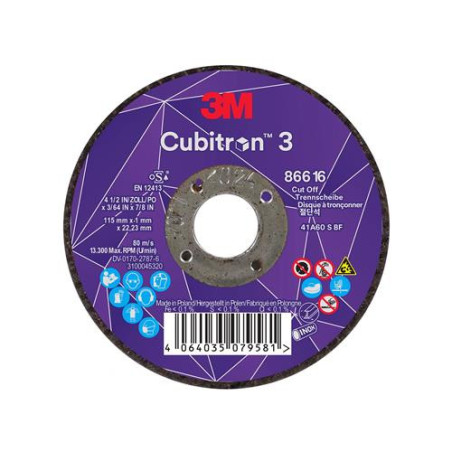 DISCO DE CORTE 86616 60+ T41 115X1X22.23MM 25UNIDS DISCO DE CORTE 86616 60+ T41 115X1X22.23MM 25UNIDS