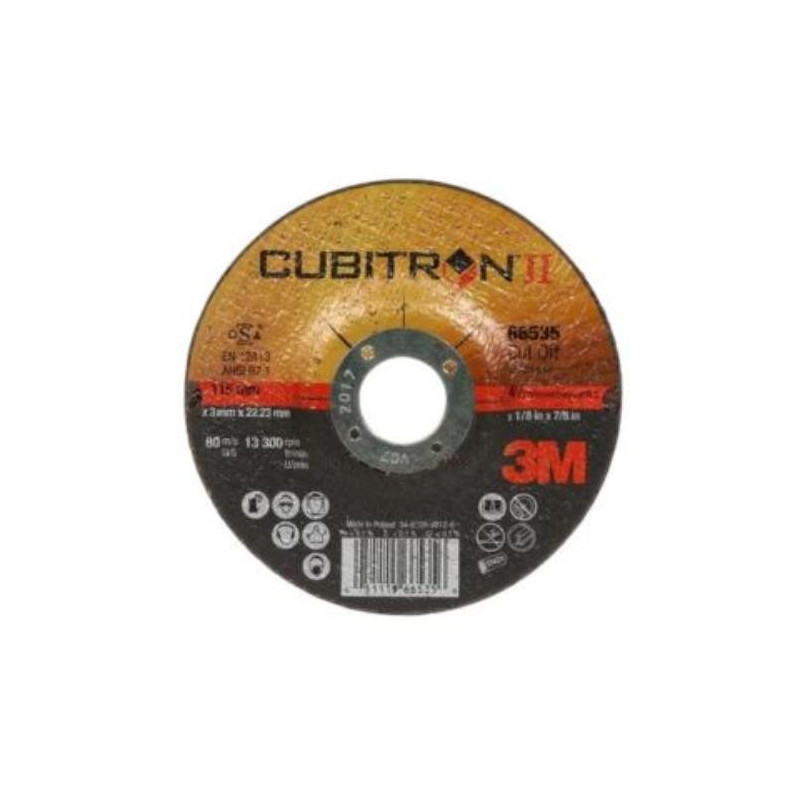 DISCO DE CORTE PLANO 125X1X22.23MM. CUBITRON II DISCO DE CORTE PLANO 125X1X22.23MM. CUBITRON II