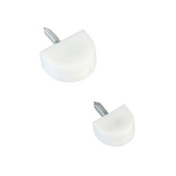 SOPORTE 165 Ø14X22MM.PLASTICO BLANCO (BL-8) 22317