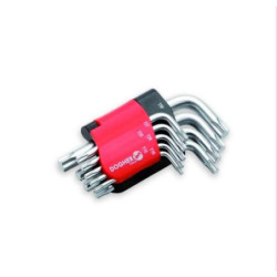 JUEGO 9 LLAVE TORX CORTA MACHO T10-50 606-009