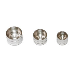 SOPORTE TUBO ARMARIO 15 Ø19X15MM NIQ.(BOL-2) 22303