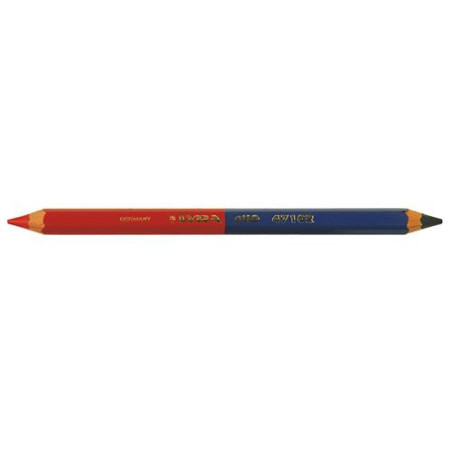 LAPIZ MINA ROJA AZUL GRUESO (CAJA DE 12) 45008