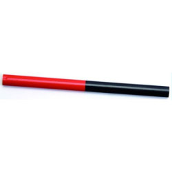 LOTE 4 LAPICES OVAL ROJO AZUL 18 CM.