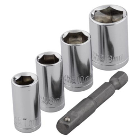 ADAPTADOR Y 4 LLAVES DE VASO ADAPTADOR Y 4 LLAVES DE VASO
