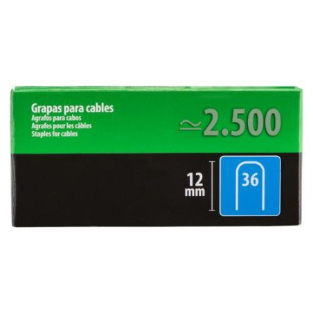 GRAPA CABLE N 36 12 MM 1000 UDS