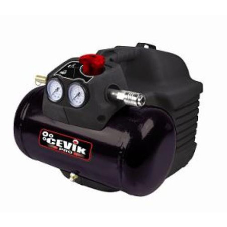 COMPRESOR 1,5HP SIN ACEITE 6L.8BAR.160L.CA-PRO7N