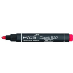 MARCADOR PERMANENTE PICA TIPO BALA ROJO