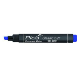 MARCADOR PERMANENTE PICA TIPO PINCEL AZUL