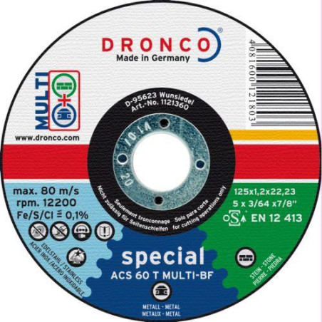 DISCO MULTICORTE 125X1.2 MM. ACS60T