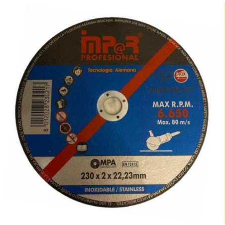 DISCO CORTE 230X1,9X22,23MM. IMPAR PROFESIONAL 230