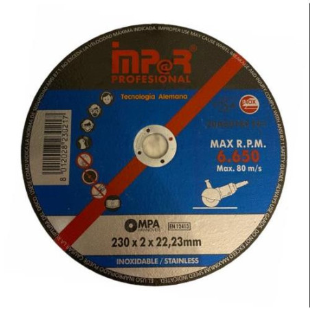 DISCO CORTE 230X2X22,23MM. IMPAR PROFESIONAL 2302