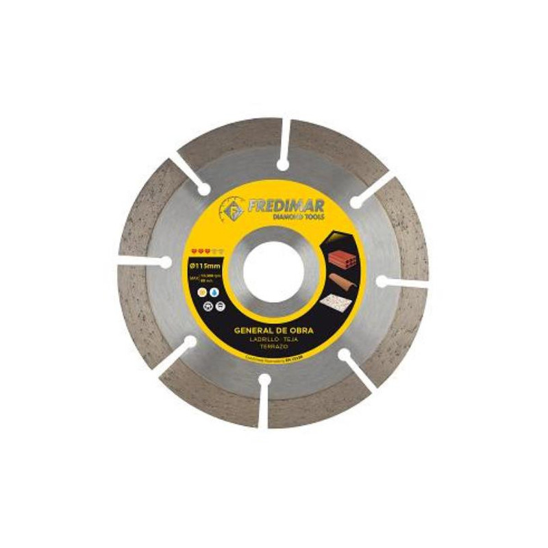 DISCO OBRA Ø115 SEGMENTADO RAPID CUT ALTURA 10MM.