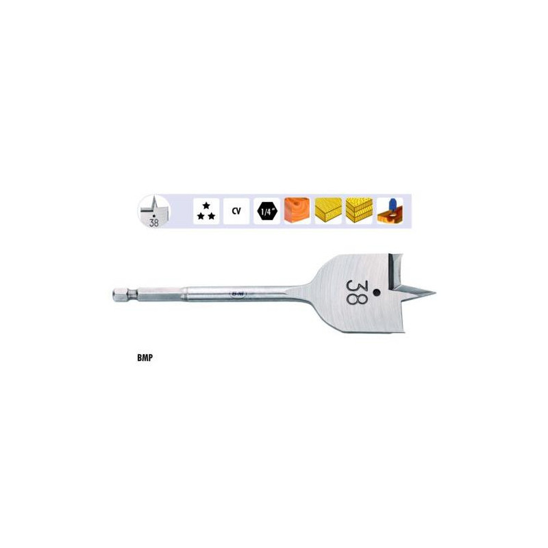 BROCA PLANA P/MADERA Ø 40 BROCA PLANA P/MADERA Ø 40