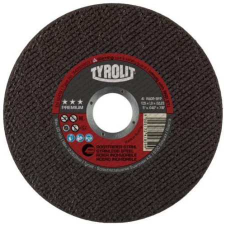 DISCO CORTE PLANO 115X1X22.23 A60R BFP PREMIUM