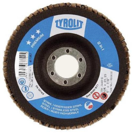 DISCO LAMINAS ACERO/INOXIDABLE 125X22 ZA40-B