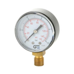 MANOMETRO Ø 53 SALIDA INFERIOR ROSCA M 1/4' BSP