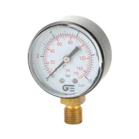 MANOMETRO Ø 53 SALIDA INFERIOR ROSCA M 1/4' BSP