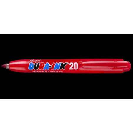 ROTULADOR RETRACTIL DURA-INK 20 ROJO