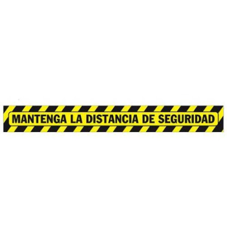 SEÑALIZACION SUELO MANTENGA DISTANCIA 64X7.5CM