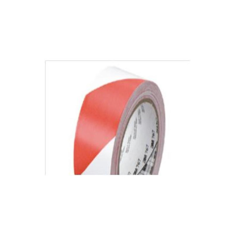CINTA VINILO FRANJAS SEGURIDAD ROJO BLANCO 767 CINTA VINILO FRANJAS SEGURIDAD ROJO BLANCO 767
