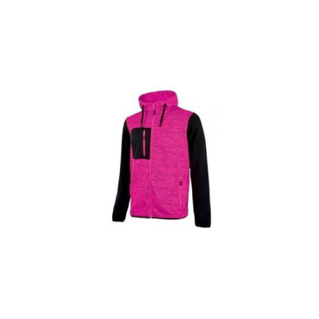 SUDADERA MUJER RAINBOW BLACK/FUCSIA EY174BF T.L